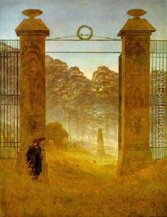 Caspar David Friedrich : Cemetery at Dusk Caspar David Friedrich : Cemetery at Dusk